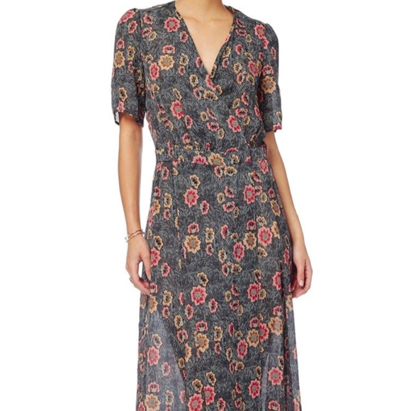 Isabel Marant Dresses & Skirts - Isabel Marant silk Shania wrap dress 36